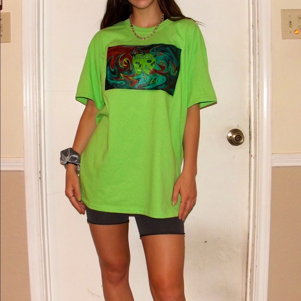 Electric Reform twin skulls tee